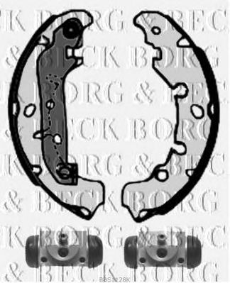 BORG & BECK bbs1128k -  Комплект тормозных колодок